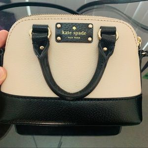 Kate Spade Mini Crossbody - Black/Cream